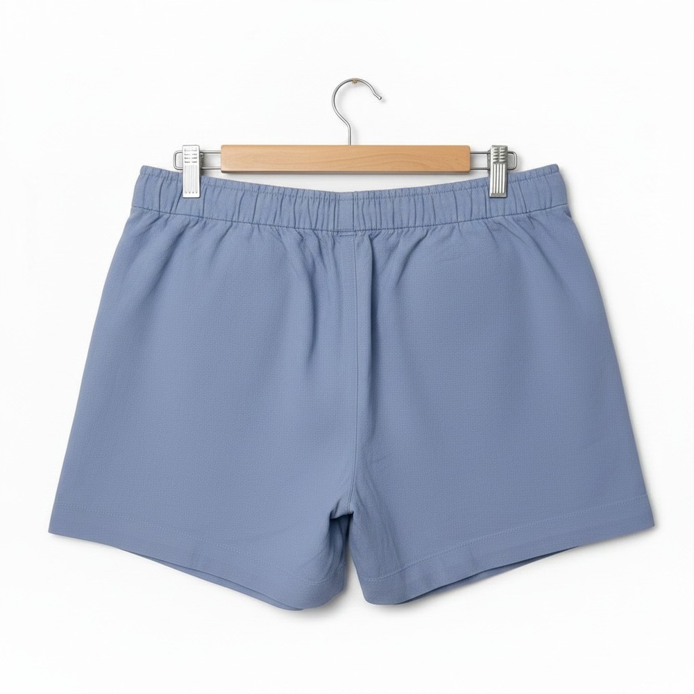 Gap Womens Pull On Shorts Size L Blue Linen Blend 4" Inseam Beach Summer Coastal - Picture 6 of 7